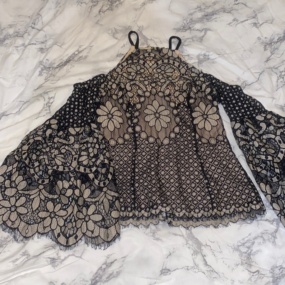 Lace Flare Top